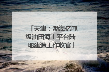 天津：渤海亿吨级油田海上平台陆地建造工作收官