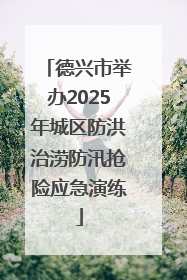 德兴市举办2025年城区防洪治涝防汛抢险应急演练