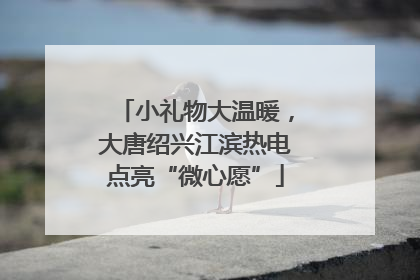 小礼物大温暖，大唐绍兴江滨热电点亮“微心愿”