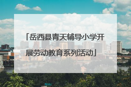 岳西县青天辅导小学开展劳动教育系列活动
