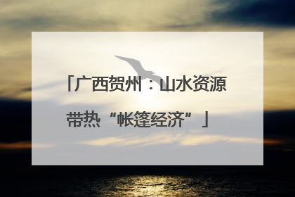 广西贺州：山水资源带热“帐篷经济”
