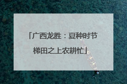 广西龙胜：夏种时节 梯田之上农耕忙