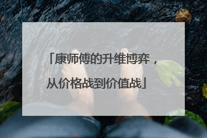 康师傅的升维博弈，从价格战到价值战