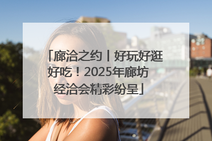 廊洽之约丨好玩好逛好吃！2025年廊坊经洽会精彩纷呈