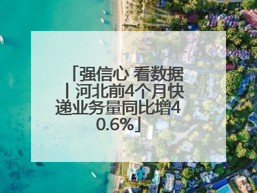 强信心 看数据丨河北前4个月快递业务量同比增40.6%