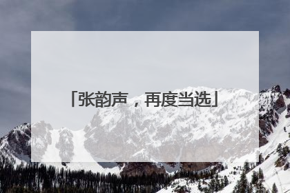 张韵声，再度当选