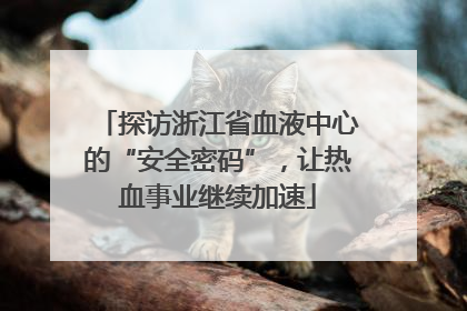 探访浙江省血液中心的“安全密码”，让热血事业继续加速