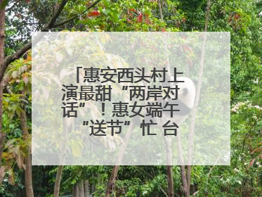 惠安西头村上演最甜“两岸对话”！惠女端午“送节”忙 台湾乡亲包粽乐