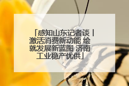 感知山东记者谈丨激活消费新动能 绘就发展新蓝图 济南工业稳产优供