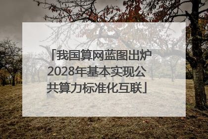 我国算网蓝图出炉 2028年基本实现公共算力标准化互联