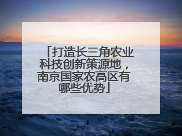 打造长三角农业科技创新策源地，南京国家农高区有哪些优势
