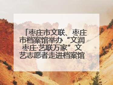 枣庄市文联、枣庄市档案馆举办“文润枣庄·艺联万家”文艺志愿者走进档案馆主题活动