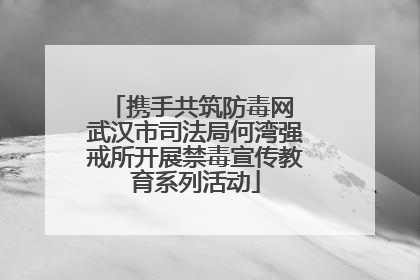 携手共筑防毒网 武汉市司法局何湾强戒所开展禁毒宣传教育系列活动