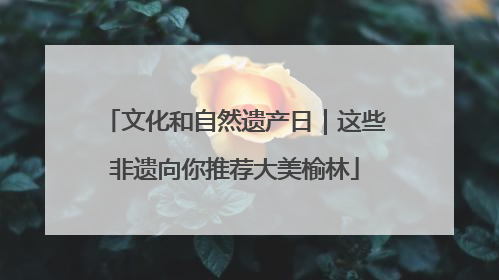 文化和自然遗产日｜这些非遗向你推荐大美榆林