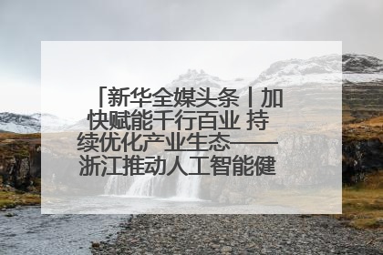 新华全媒头条丨加快赋能千行百业 持续优化产业生态——浙江推动人工智能健康有序发展观察