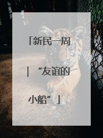 新民一周｜“友谊的小船”
