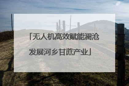 无人机高效赋能澜沧发展河乡甘蔗产业