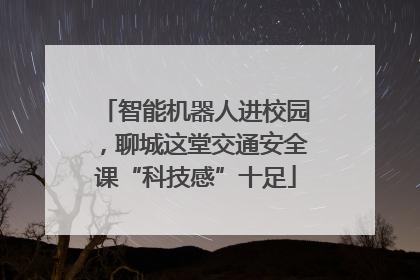 智能机器人进校园，聊城这堂交通安全课“科技感”十足