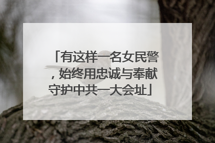 有这样一名女民警，始终用忠诚与奉献守护中共一大会址