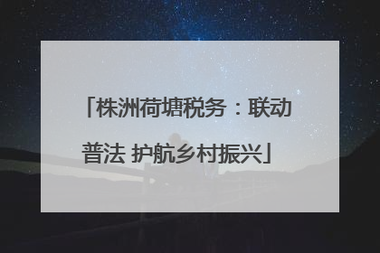 株洲荷塘税务：联动普法 护航乡村振兴
