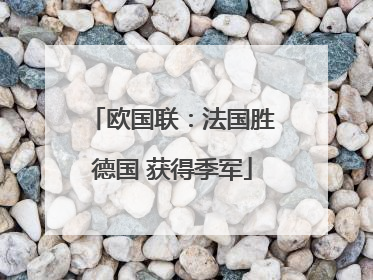 欧国联：法国胜德国 获得季军