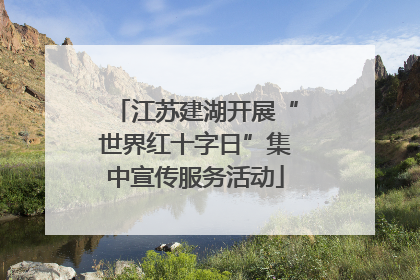 江苏建湖开展“世界红十字日”集中宣传服务活动