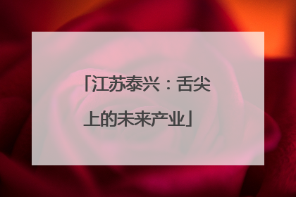 江苏泰兴：舌尖上的未来产业