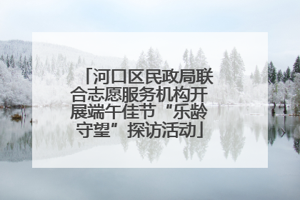 河口区民政局联合志愿服务机构开展端午佳节“乐龄守望”探访活动