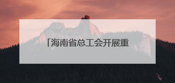 海南省总工会开展重点项目一线慰问活动