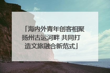 海内外青年创客相聚扬州古运河畔 共同打造文旅融合新范式