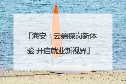 海安：云端探岗新体验 开启就业新视界