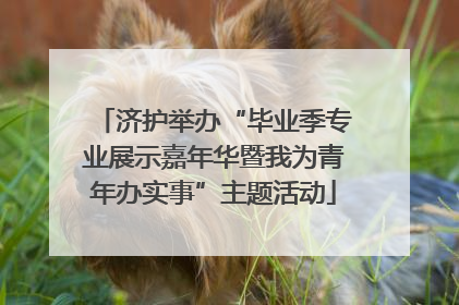 济护举办“毕业季专业展示嘉年华暨我为青年办实事”主题活动