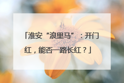 淮安“浪里马”：开门红，能否一路长红？