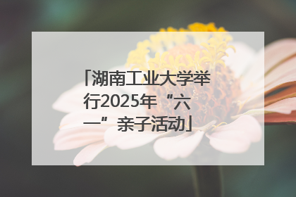 湖南工业大学举行2025年“六一”亲子活动