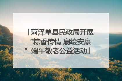 菏泽单县民政局开展“粽香传情 扇绘安康”端午敬老公益活动