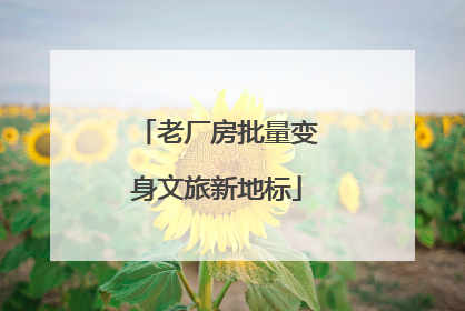 老厂房批量变身文旅新地标