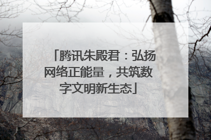 腾讯朱殿君：弘扬网络正能量，共筑数字文明新生态