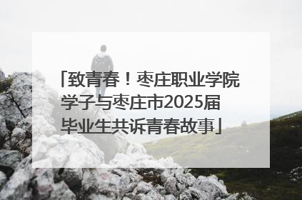 致青春！枣庄职业学院学子与枣庄市2025届毕业生共诉青春故事