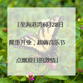 至海港湾6月28日隆重开业，超嗨音乐节点燃夏日的激情