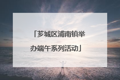 芗城区浦南镇举办端午系列活动