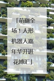 萌翻全场！人形机器人嘉年华开进花博汇