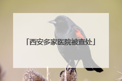 西安多家医院被查处