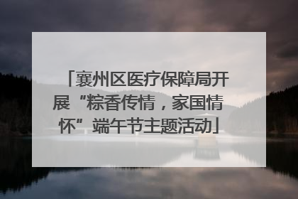 襄州区医疗保障局开展“粽香传情，家国情怀”端午节主题活动