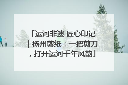 运河非遗 匠心印记｜扬州剪纸：一把剪刀，打开运河千年风韵