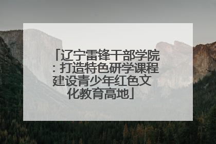 辽宁雷锋干部学院：打造特色研学课程 建设青少年红色文化教育高地
