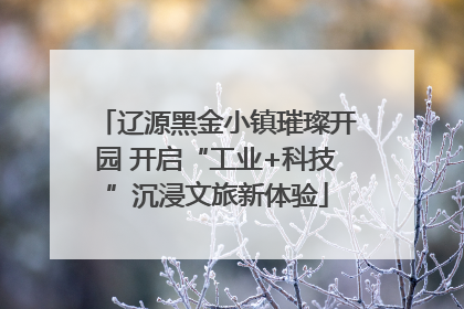 辽源黑金小镇璀璨开园 开启“工业+科技”沉浸文旅新体验