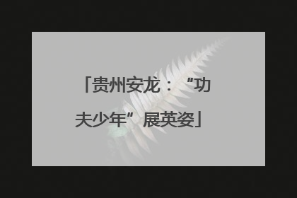 贵州安龙：“功夫少年”展英姿