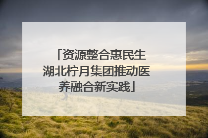 资源整合惠民生 湖北柠月集团推动医养融合新实践
