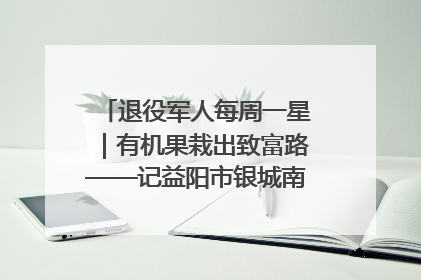 退役军人每周一星｜有机果栽出致富路——记益阳市银城南湖蔬果农民专业合作社总经理晏桂明
