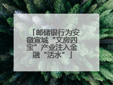 邮储银行为安徽宣城“文房四宝”产业注入金融“活水”